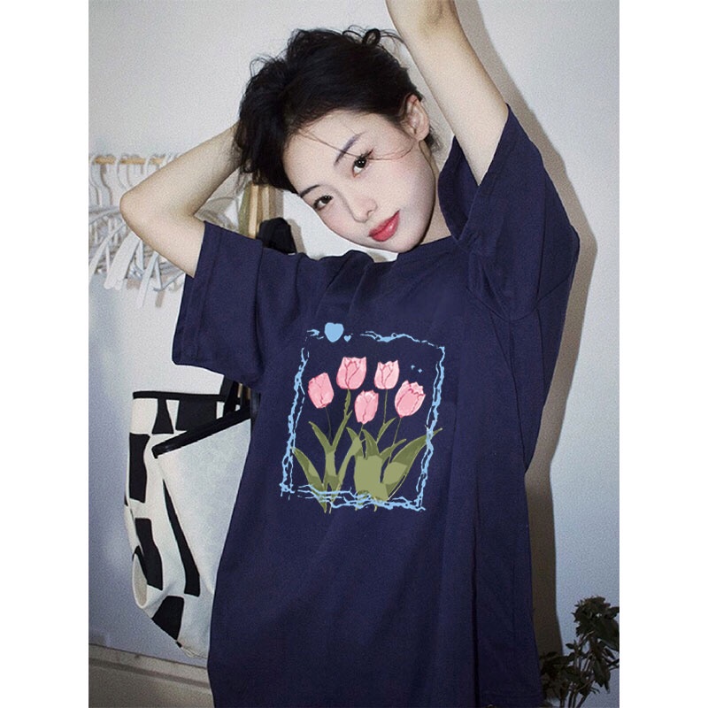 Áo Thun Unisex 100% Cotton Nguyên Chất Ngắn Tay Phong Cách Hàn Quốc Mới NRVP 2023