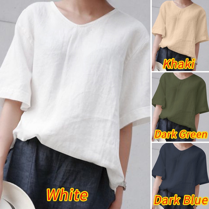 Zanzea Áo Nữ Tay Lỡ Cổ Chữ V Form Rộng Thời Trang Hàn