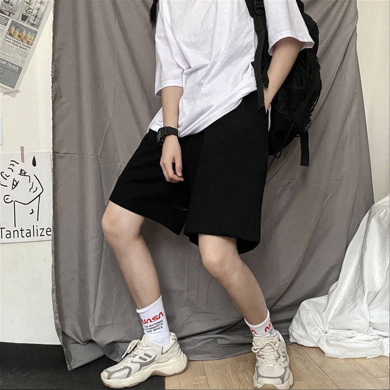 Quần Short Thể Thao Dáng Rộng In Hình Phi Hành Gia Phong Cách Hàn Quốc Mới Cho Nữ