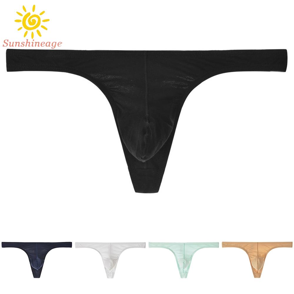 Quần Lót Nam Lọt Khe Lưng Thấp Mềm Mại Co Dãn Màu Sắc