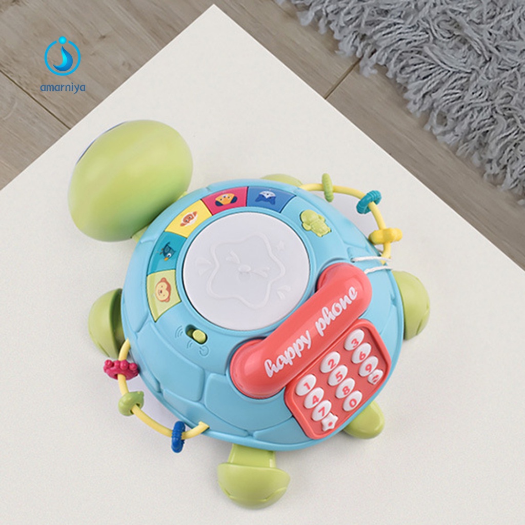 Đồ Chơi Hình Chú Rùa Phát Nhạc Trọng Lượng Nhẹ Đa Năng Giúp Phát Triển Trí Tuệ Cho Bé