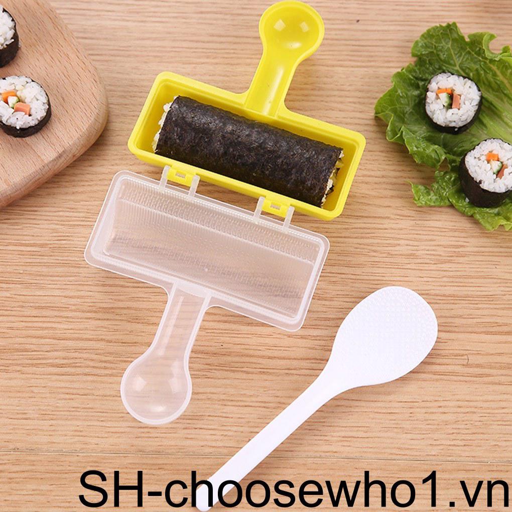 Dụng Cụ Làm Sushi Cầm Tay Kèm Muỗng Phong Cách Nhật Bản