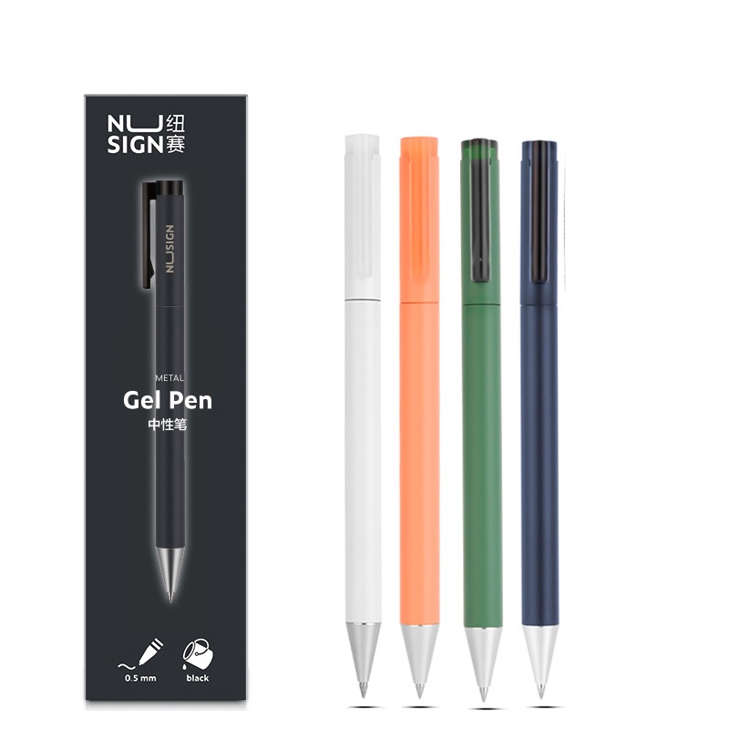 Bộ Bút Mực Gel Kim Loại Ngòi 0.5MM Chuyên Dụng Cho Học Sinh / Văn Phòng