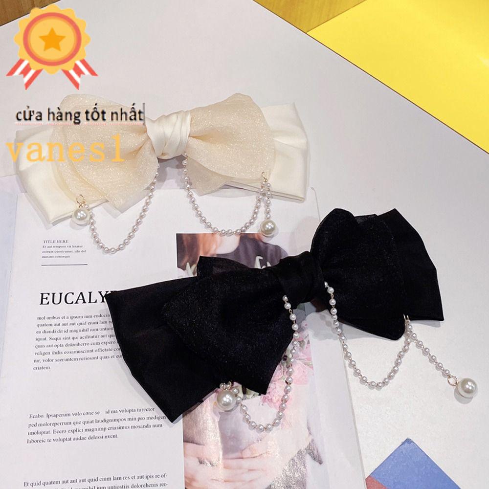 Kẹp Tóc Đuôi Ngựa Cỡ Lớn Phối Tua Rua Tinh Tế VANES1 Cho Nữ