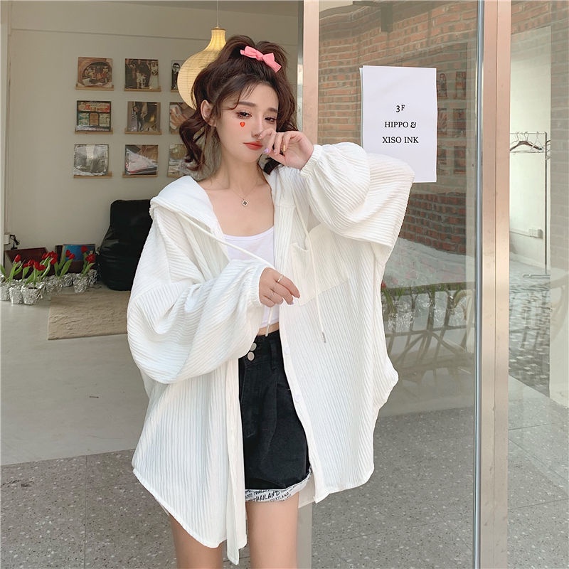 Áo Khoác Cardigan Mỏng Tay Dài Chống Nắng Dáng Rộng Thiết Kế Mới Thời Trang Mùa Hè Cho Nữ