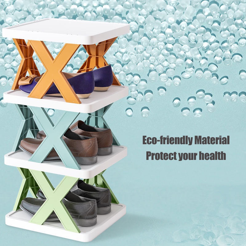 Rak Kaisut Kệ Để Giày Hình Chữ X Nhiều Tầng Gọn Nhẹ Dễ Lắp Ráp Sắp Xếp Gọn Gàng Cho Nhà Ở Ký Túc Xá
