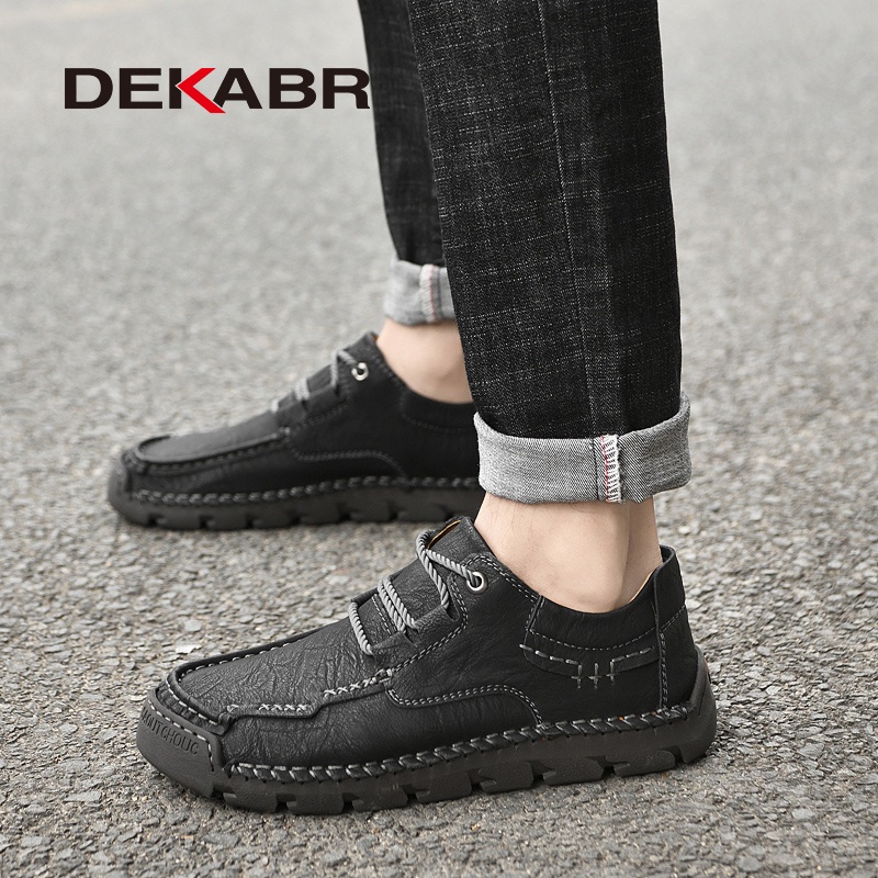 Giày Lười Da Pu Handmade Thời Trang Cho Nam