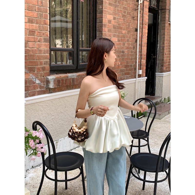 Áo Thun Trễ Vai Dáng Ôm Gợi Cảm Dành Cho Nữ