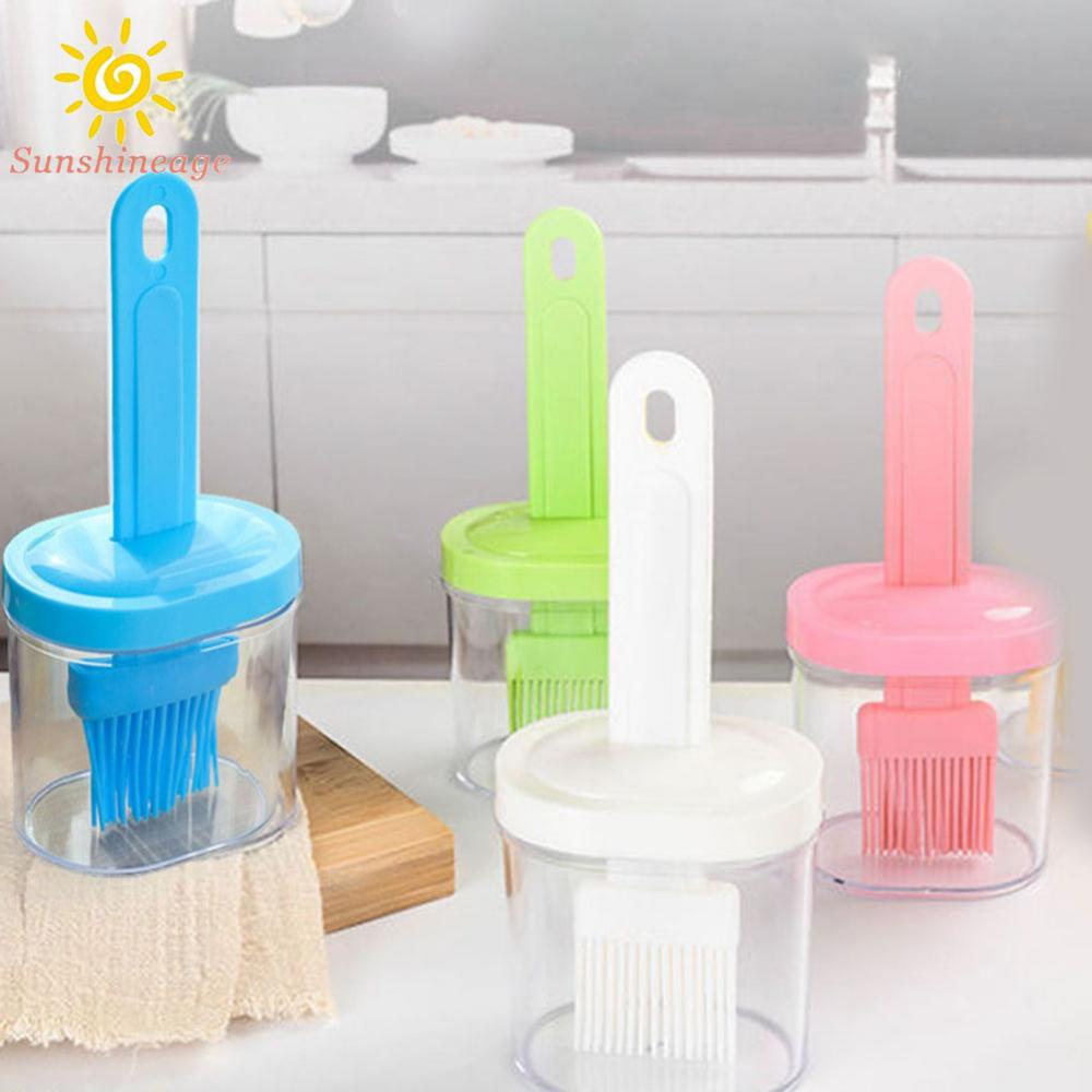 Bình Đựng Dầu Ăn Bằng Silicone Kèm Cọ Phết Tiện Dụng Cho Nhà Bếp