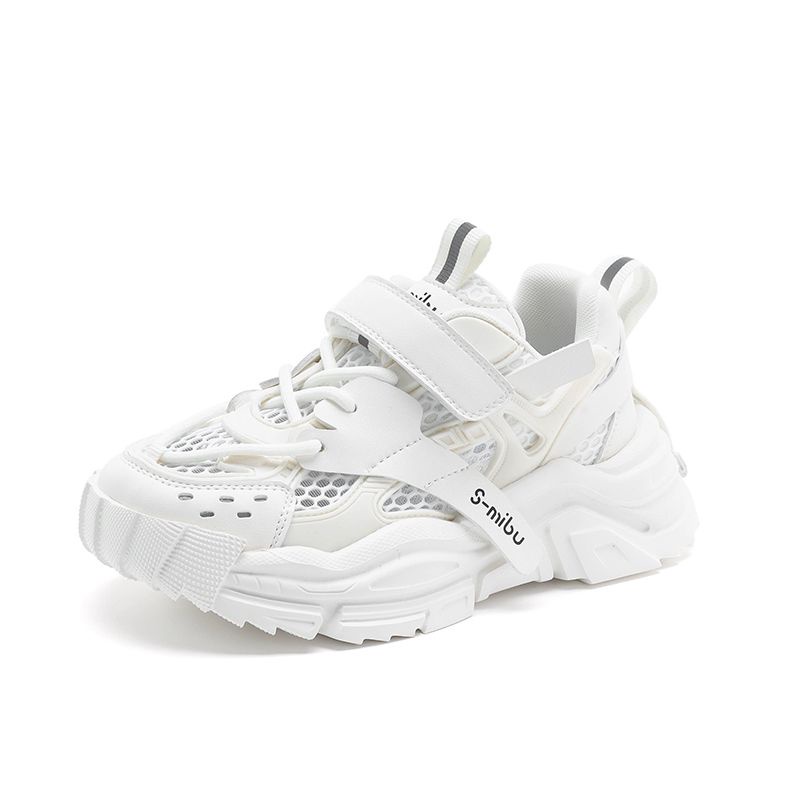 Giày Thể Thao Đế Bằng Phối Lưới Thoáng Khí Thời Trang Mùa Hè Cho Nữ