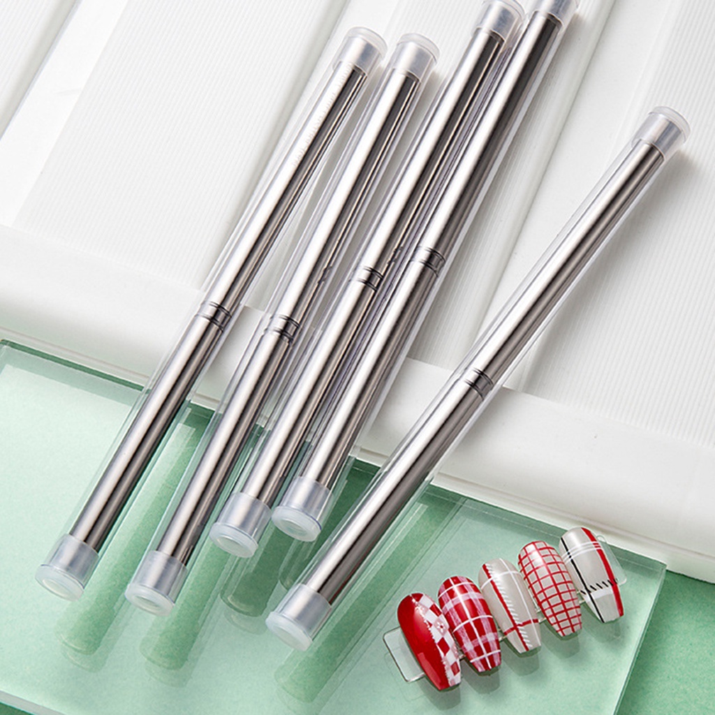 Cọ Vẽ Trang Trí Móng Tay Nghệ Thuật Bằng Lông Nylon Mềm Linh Hoạt Chống Trượt 6 / 9 / 12 / 15 / 18mm