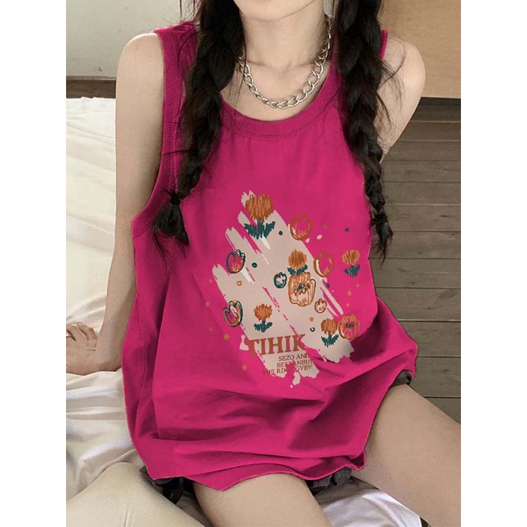 NRVP Áo Thun Cotton Ngắn Tay In Họa Tiết Thời Trang Hàn Quốc Mới 2023