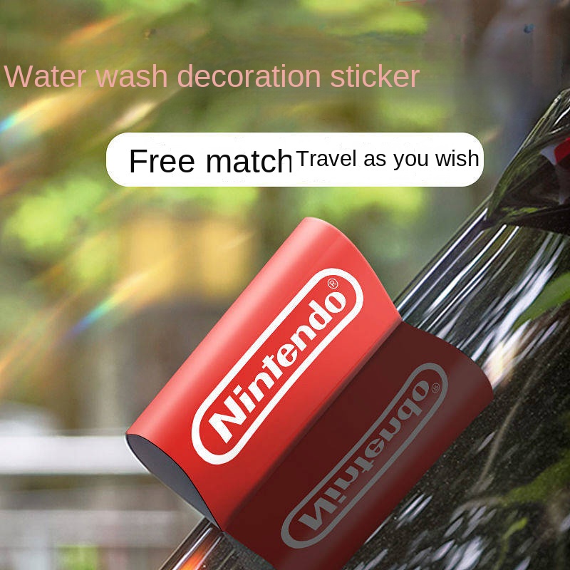 Car Washed Mark Label Lego Tail Big Toy Creative Lego Stick Label Car Door Personalized Decorative Stickers RFuk