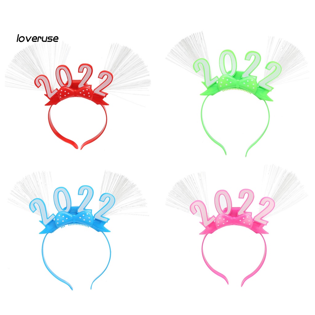 Băng Đô Cài Tóc Đèn Led Đa Năng Bằng Nhựa Mừng Năm Mới