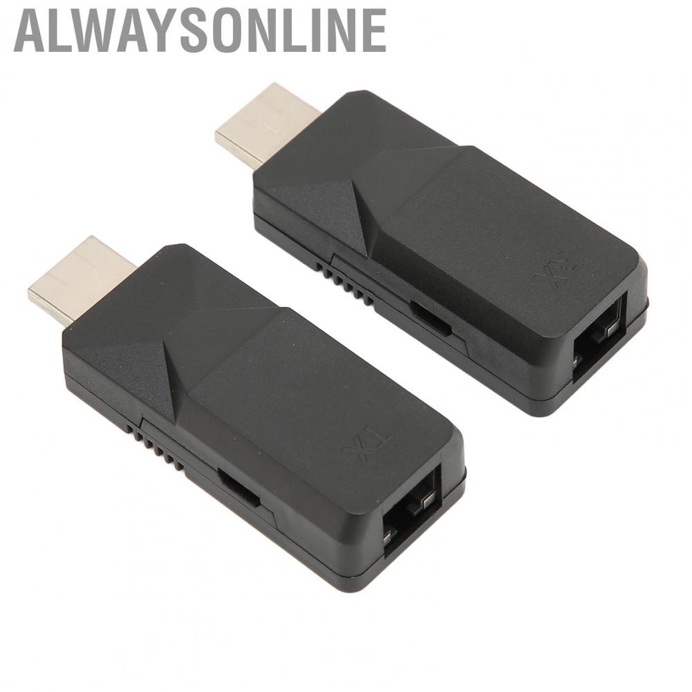 Alwaysonline HD Multimedia Interface Extender 1080P 164ft Lossless Single Ethernet Cable