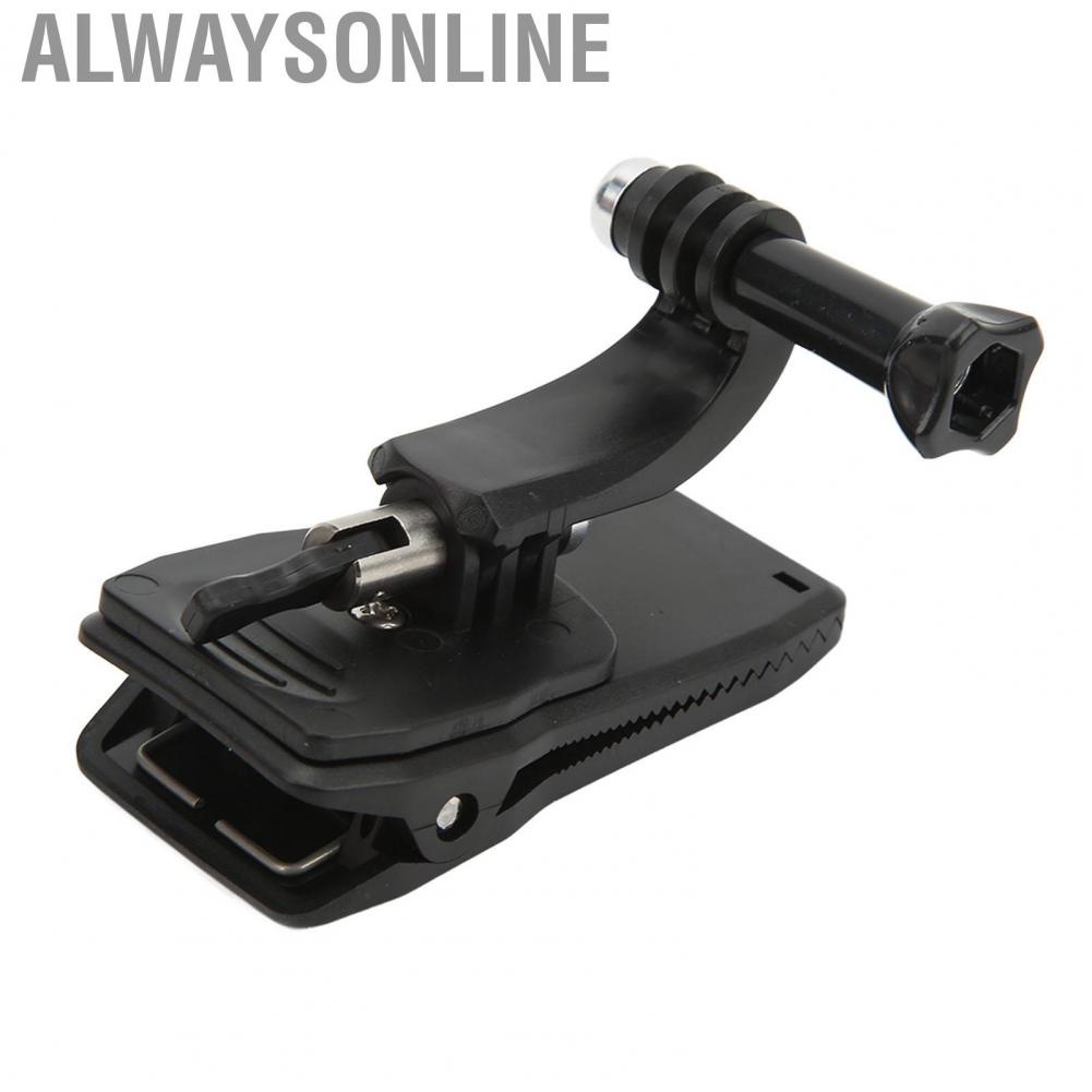 Alwaysonline Camera Backpack Strap Mount  Clip Compact Plastic Metal High Clamping Force J Bracket for Riding