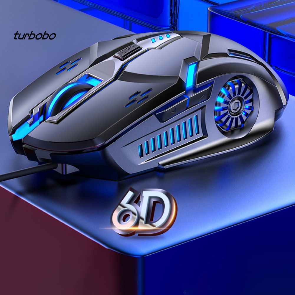 Chuột Gaming turbobo Có Dây, 6 NúT BấM 3200DPI Cho PC
