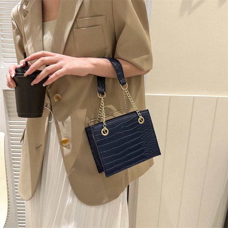 Túi Xách JASMIN NOIR Đeo Vai Họa Tiết Da Cá Sấu Thời Trang Sành Điệu Cho Nữ