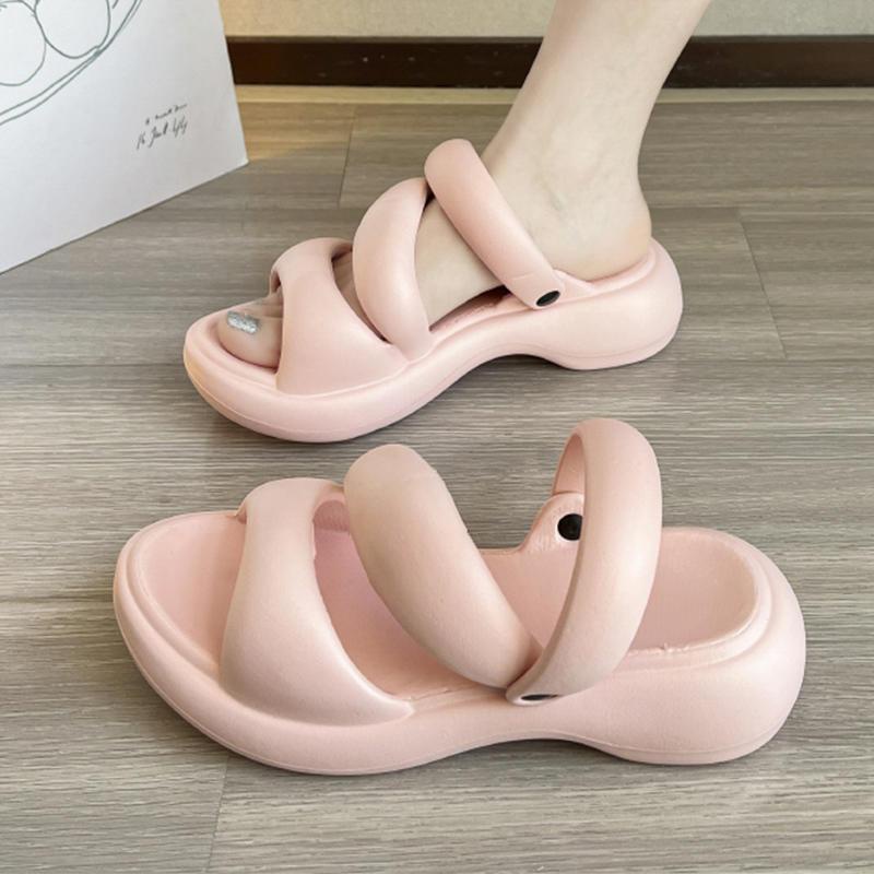 Giày Sandal Đế Dày Phong Cách La Mã Thời Trang Mùa Hè Hàng Mới Dành Cho Bạn Nữ