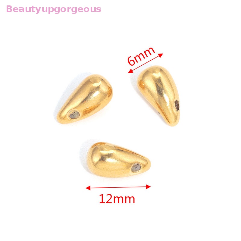 Mặt Vòng cổ / Bông Tai Hình Giọt Nước Bằng Thép Không Gỉ DIY