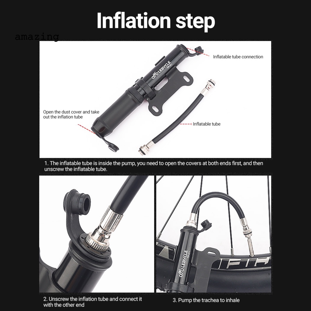 Ống Bơm Xe Đạp Mini Presta Schrader Tiện Dụng