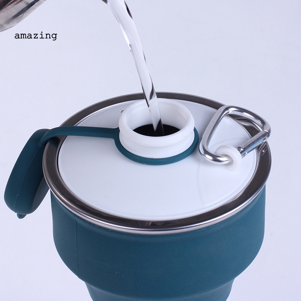 Cốc Uống Nước 650ml Có Thể Gấp Gọn Tiện Dụng Mang Theo Du Lịch / Cắm Trại