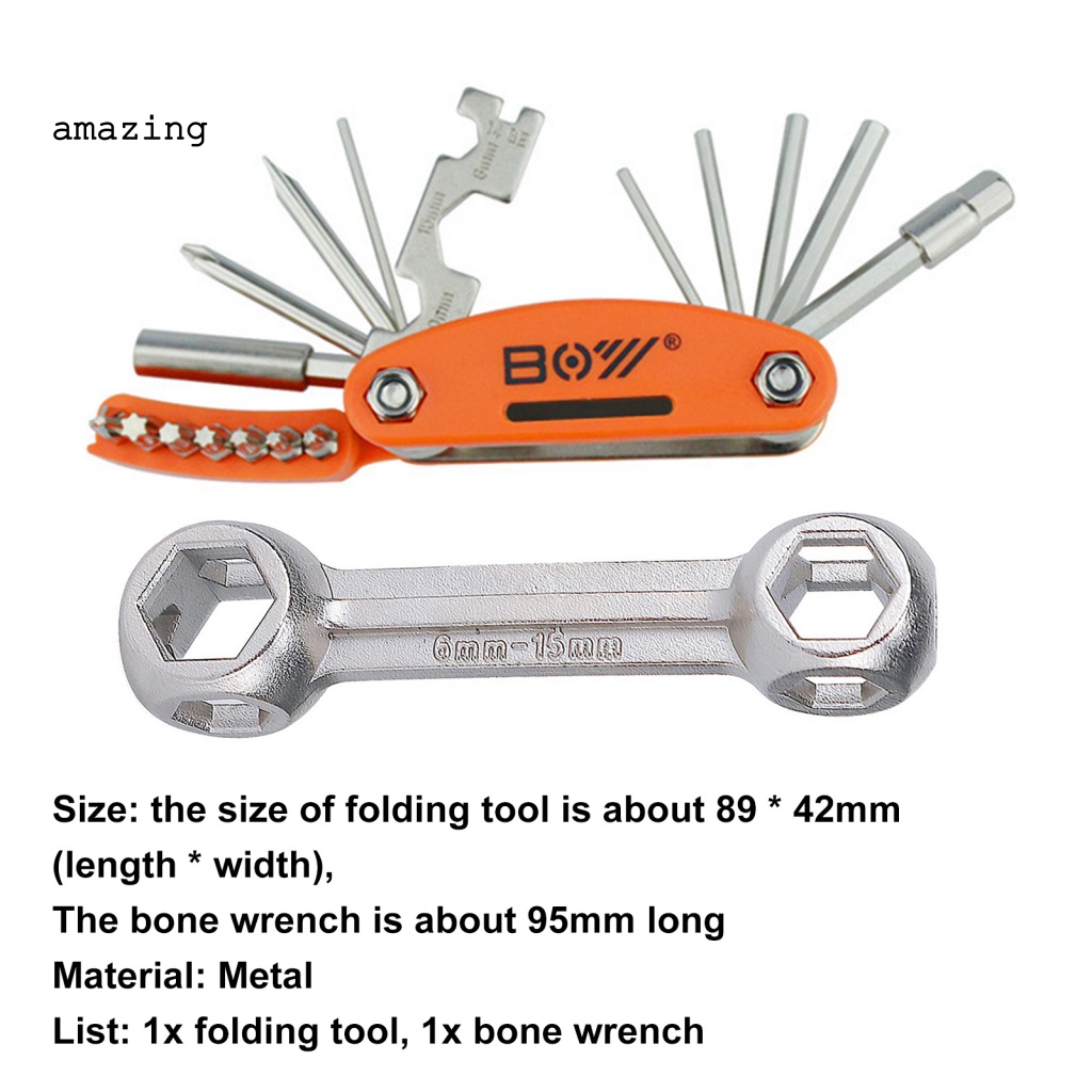 Bộ Dụng Cụ Sửa Chữa Xe Đạp Bằng Kim Loại Đa Năng