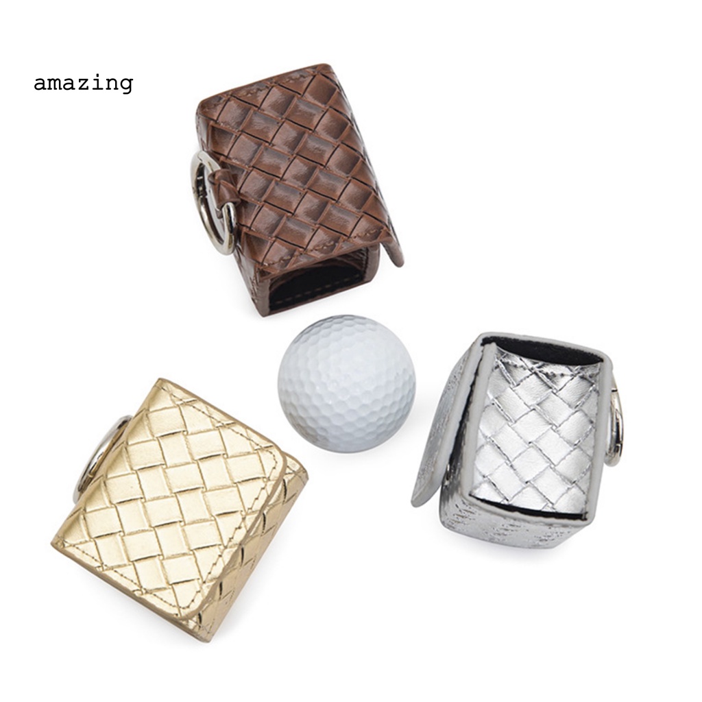 Túi Giả Da Đựng Bóng Golf Đeo Hông Gọn Nhẹ Tiện Dụng