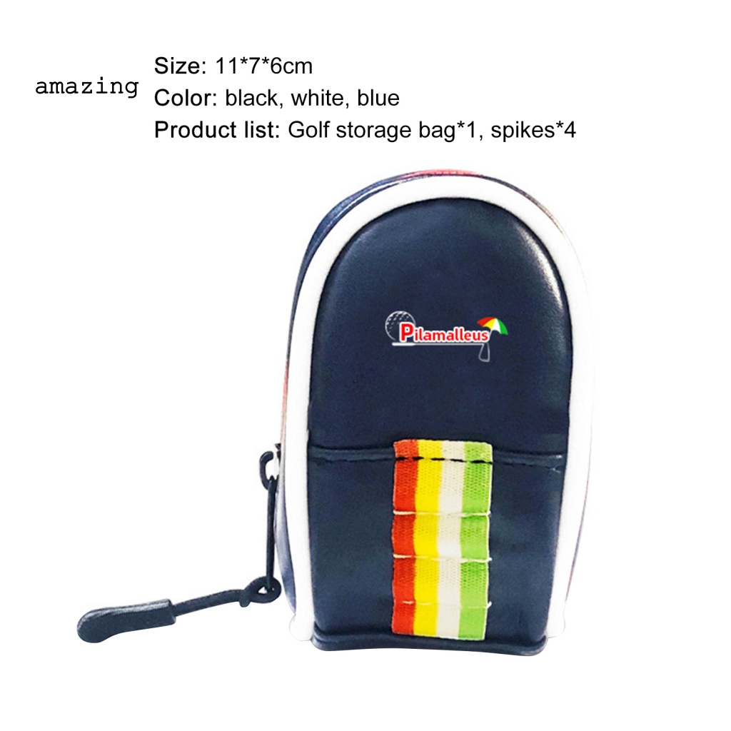 Túi Đựng Bóng Golf Mini Có Khóa Kéo Đeo Hông Chống Mài Mòn