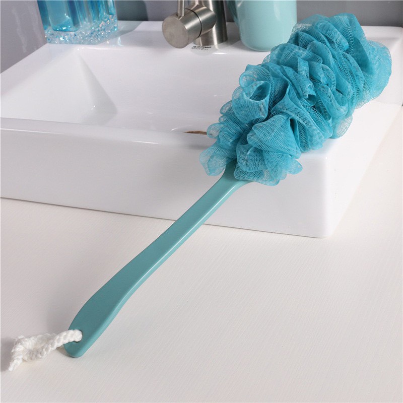 Cây Bông Tắm Cọ Lưng Tiện Dụng,Cây Tắm Chà Lưng Lưới Mềm Mẫu Mới