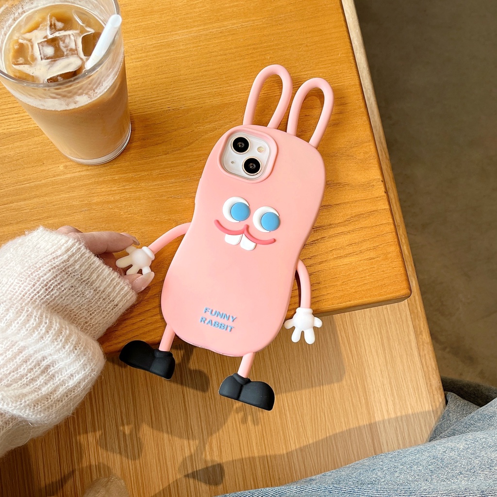 Ốp Điện Thoại Mềm Chống Sốc In Hình Thỏ Hoạt Hình Dễ Thương Cho iPhone 14 14PRO MAX 13 12PRO MAX 13pro MAX 11PRO MAX