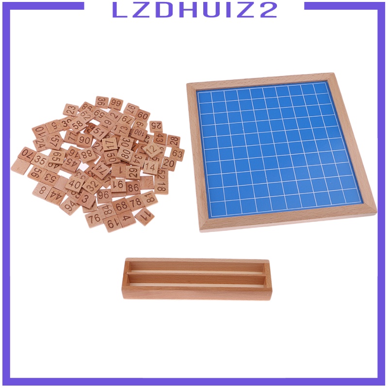 Bảng Gỗ Đánh Số Từ 1-100 Cho Bé Học Toán