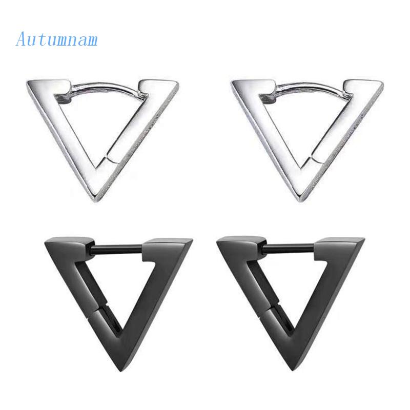 Bông Tai Hình Tam Giác Nhỏ Đơn Giản Phong Cách Punk Cho Nữ