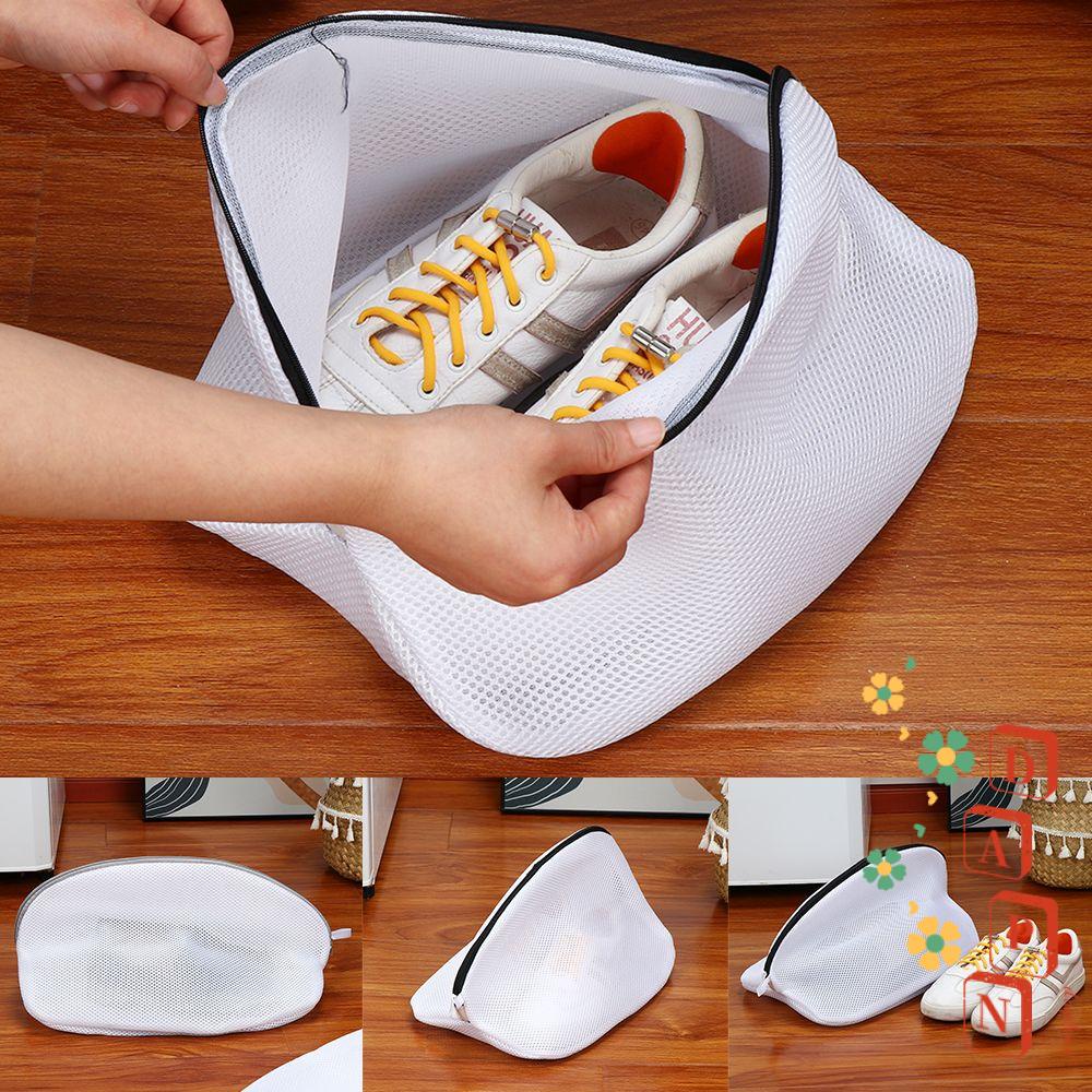 Bộ 2 Túi Lưới Giặt Giày Có Khóa Kéo Tiện Dụng