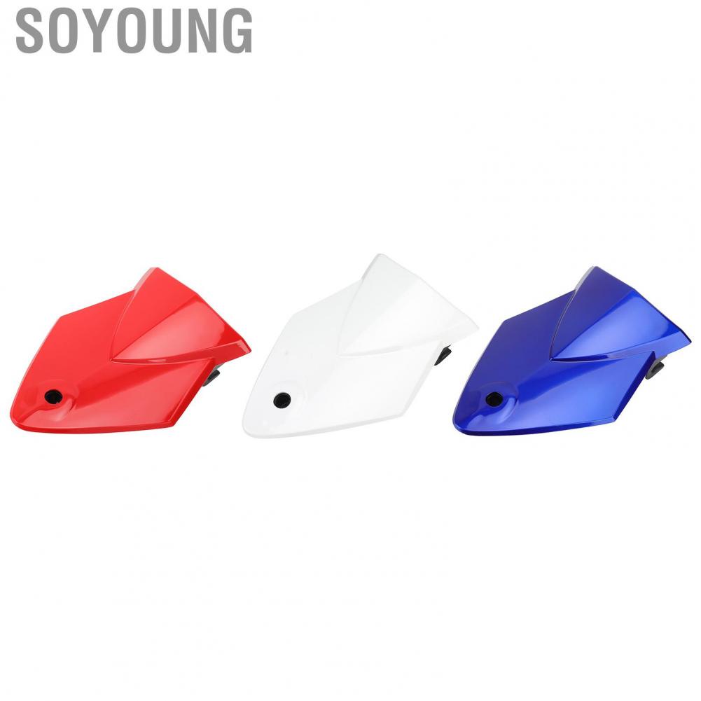 Soyoung Passenger Tail Box Cover  High Strength Rear Seat Fairing Break Resistant Perfect Fit for Motorbike