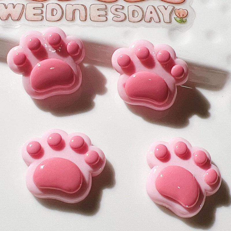 Set 20 Phụ Kiện Làm Kẹp Tóc Hình Móng Vuốt Gấu Nhiều Màu Sắc DIY