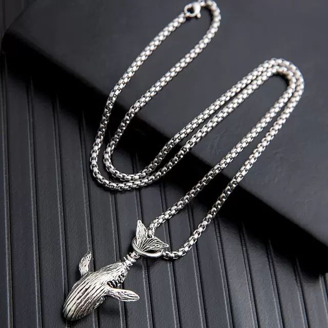 Vòng cổ Mặt Hình Cá Voi Thời Trang Cho Cặp Đôi