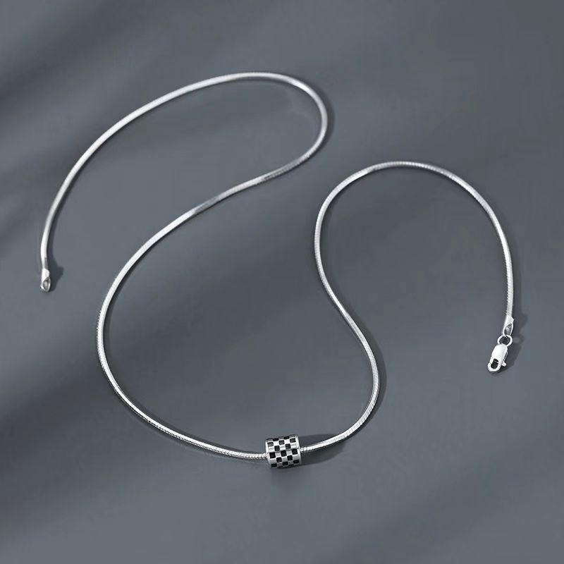 Vòng cổ Đôi Họa Tiết Bàn Cờ Caro Thời Trang Dành Cho Nam