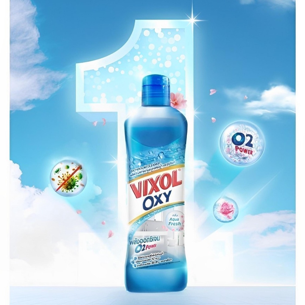 Nước Tẩy Rửa Đa Năng Nhà Vệ Sinh Và Bồn Cầu Vixol Thái Lan Xanh 700ml