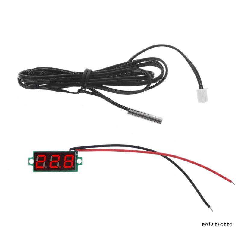 Bộ Cảm Biến Kỹ Thuật Số Whi 0.28 &quot;Bằng Kim Loại Không Thấm Nước NTC Cho Bé Tắm - 20°C~100°C Độ Chính Xác Cao Siêu Bền Tiện Dụng