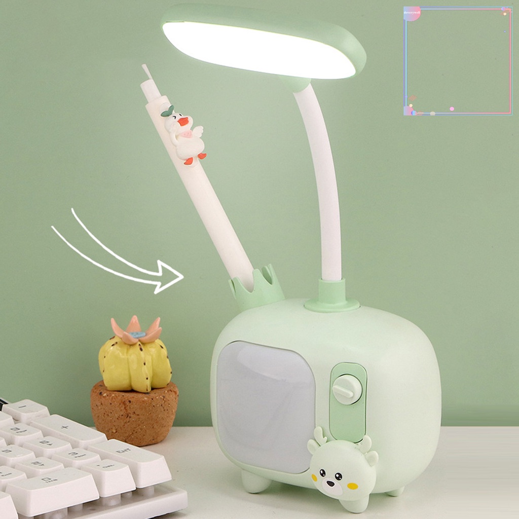 Đèn LED Để Bàn [DDJ] Thiết Kế Ống Linh Hoạt Sáng Tạo Có Thể Điều Chỉnh Độ Sáng Sạc USB