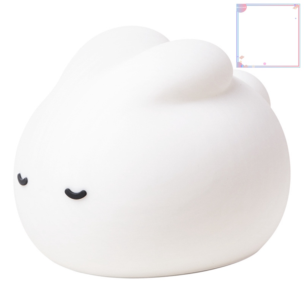 [DDJ] Đèn Ngủ LED Mềm Mại Bảo Vệ Mắt Hình Thỏ Hoạt Hình Đáng Yêu Có Thể Điều Chỉnh Được Không Cần Khoan Lỗ Sạc Lại Cho Phòng Ngủ