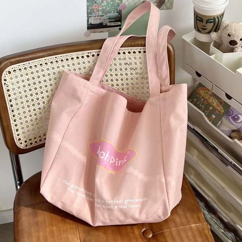 Túi Xách Canvas Cỡ Lớn 34X32X Thời Trang Cho Nữ Sinh