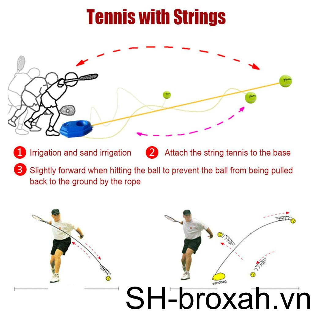 Bóng Tennis Kèm Dây Đàn Hồi Tự Phục Hồi Tập Luyện Tiện Dụng