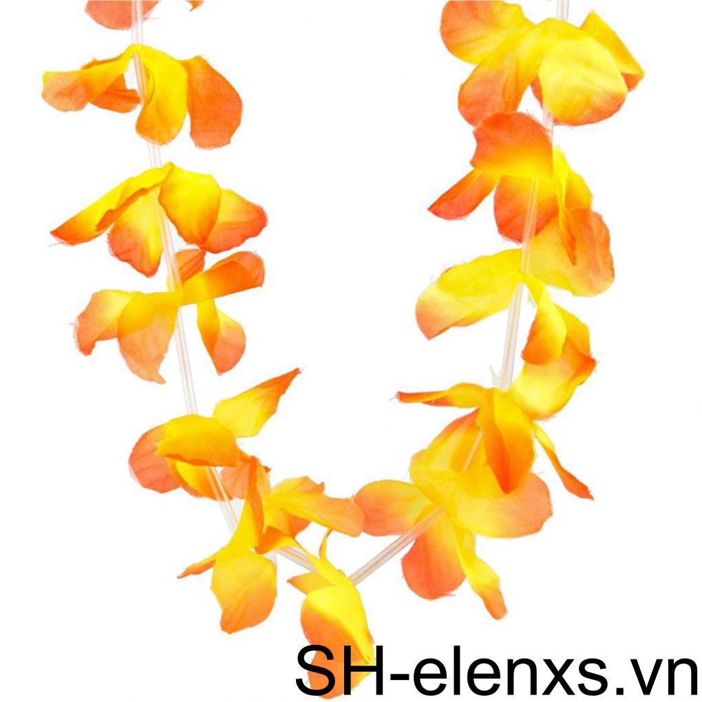 Set 36 Vòng Hoa Phong Cách Hawaiian Bằng Vải Lụa Nhiều Màu Sắc Dùng Để Trang Trí Tiệc
