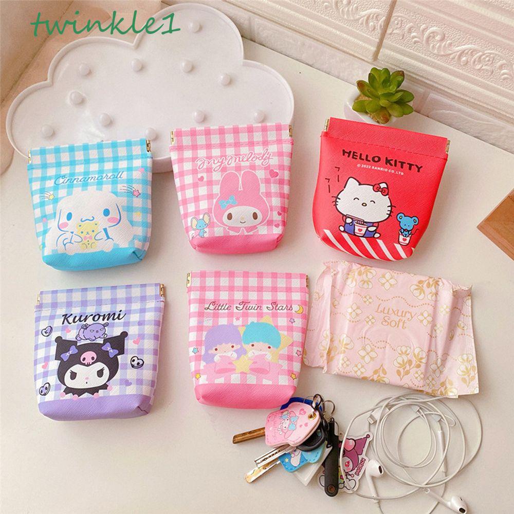 Túi Đựng Mỹ Phẩm Họa Tiết Hoạt Hình Nhật Bản Kuromi Đáng Yêu