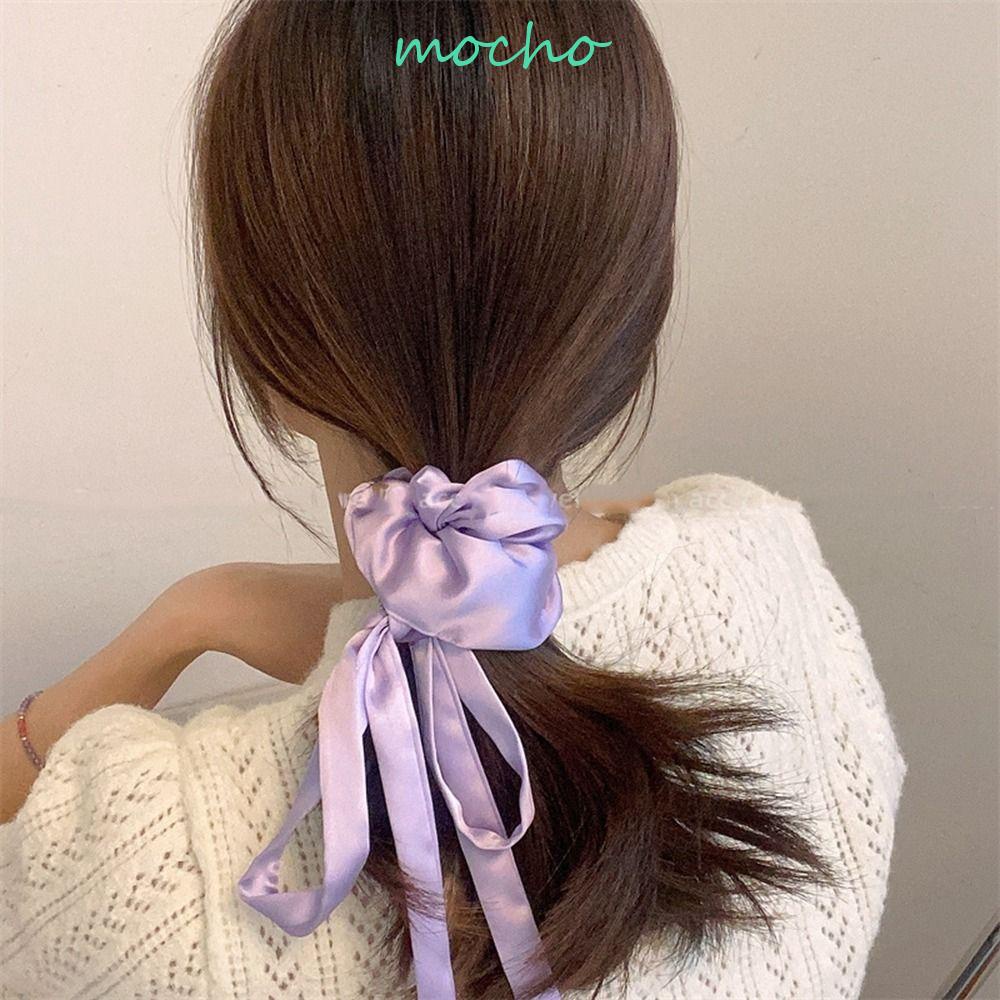 Dây Cột Tóc Thắt Nơ Vải Cỡ Lớn Phong Cách Hàn Quốc Dễ Thương Cho Nữ