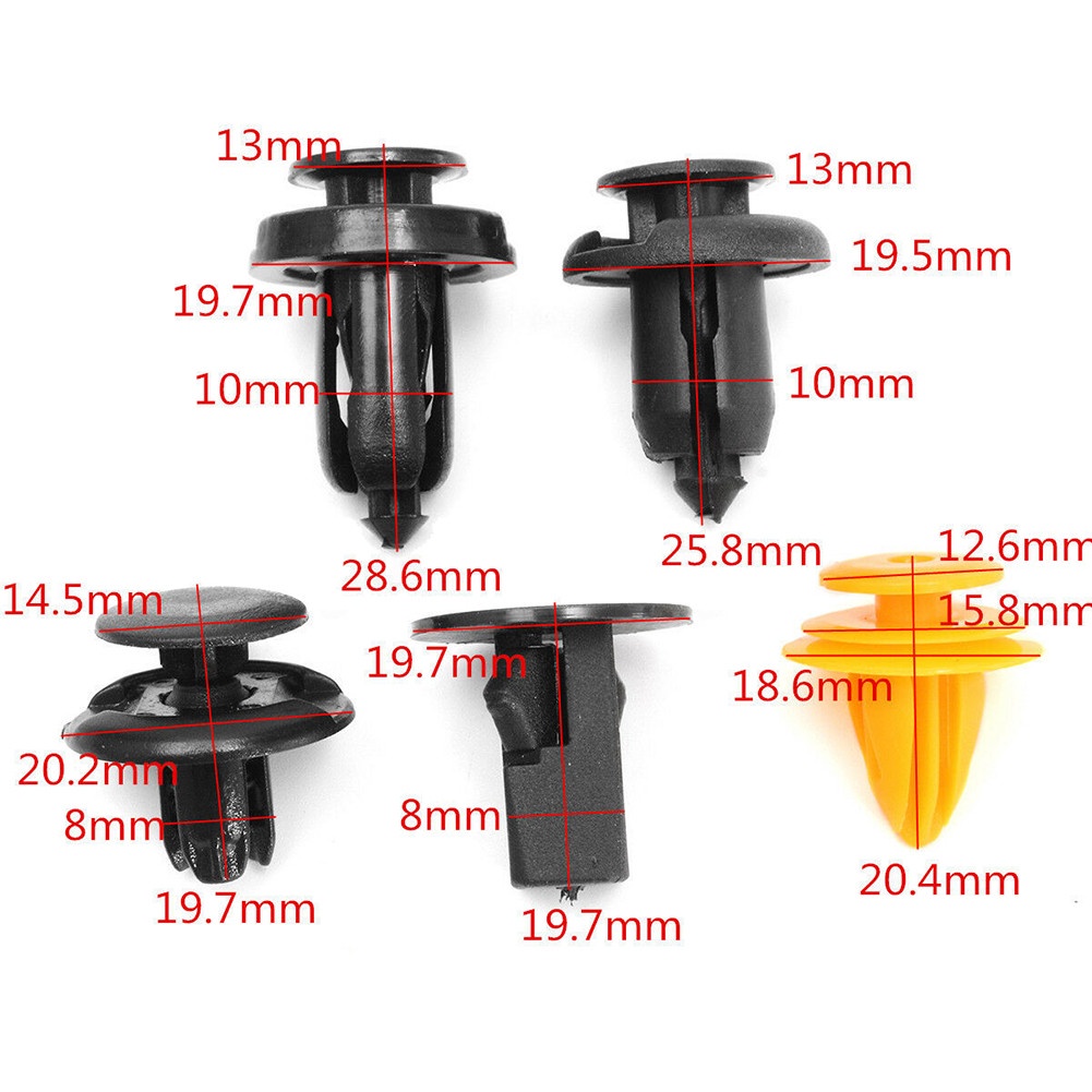 Set 51 Kẹp Nhựa Phụ Tùng Cao Cấp Cho Xe Ô Tô Honda Civic Mk8