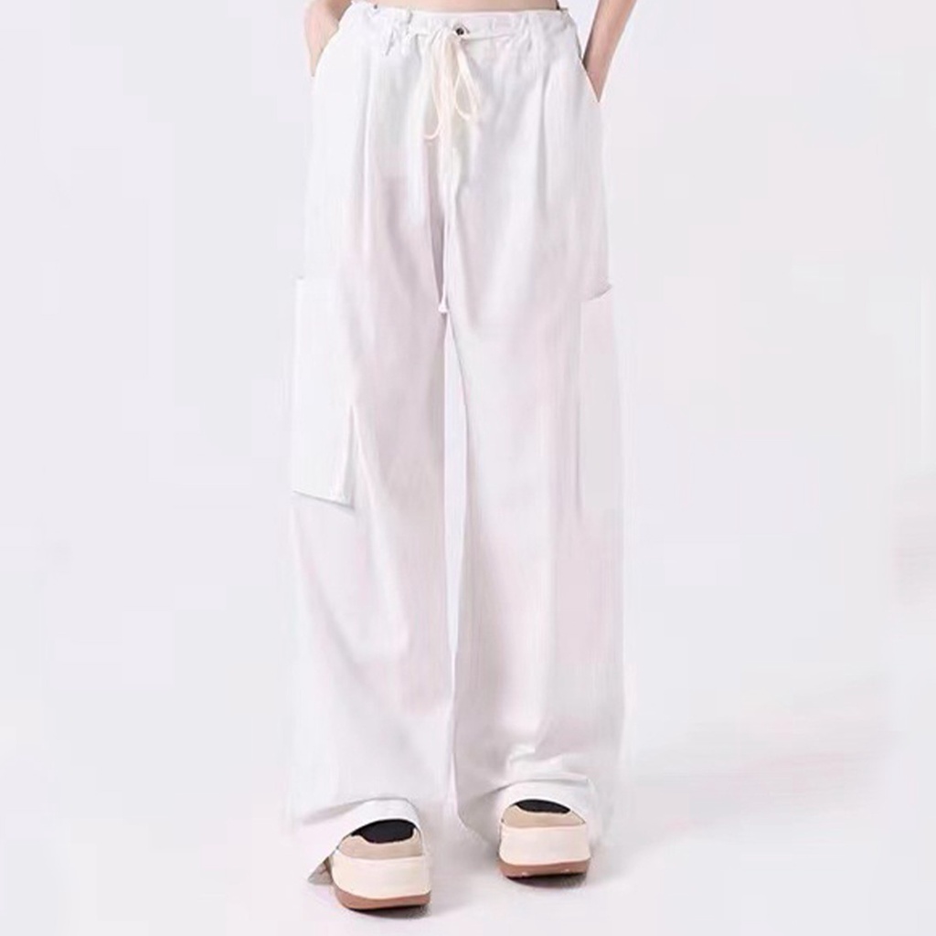 Quần Thể Thao Ống Rộng Lưng Thun Có Thể Điều Chỉnh Kích Cỡ Cho Nữ