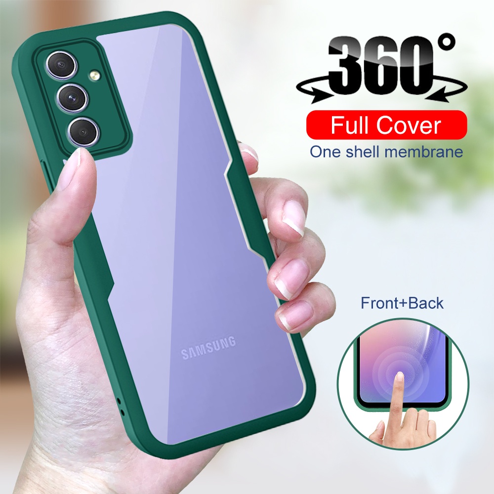 4TH 360° Double-Side Anti-Fall Protect Shell For Samsung A54 5G 6.4" A546B Front cover Back Shockproof Case For Ss Galaxy A 54 34 24 14 A34 A24 A14 4G